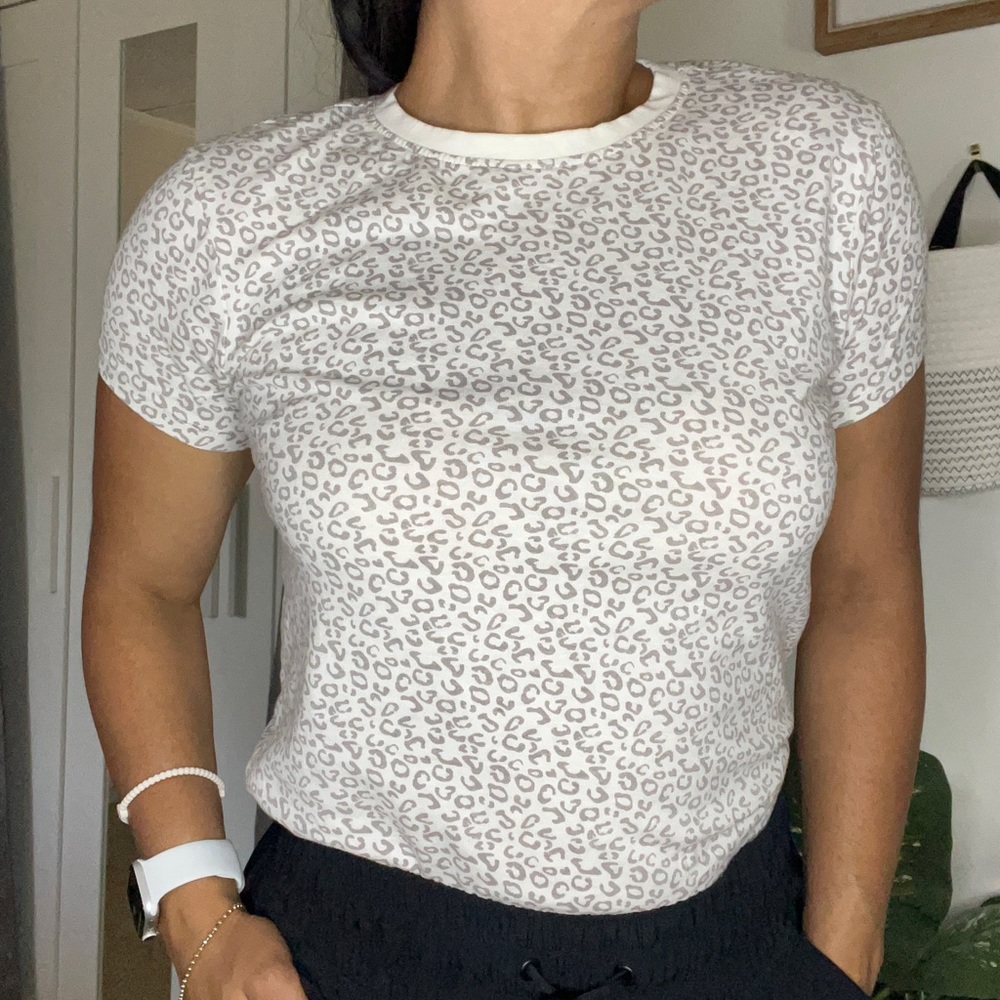 Leopard Print Neutral Tee